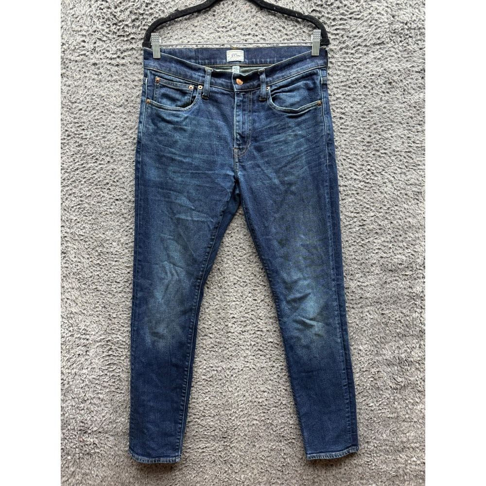 J.Crew 484 Slim‎ Fit Kurabo Japanese Denim Jeans Dark Wash Mens Size 31 x 32